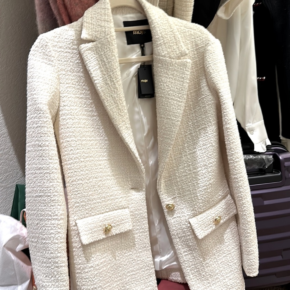 Maje White Suit jacket
